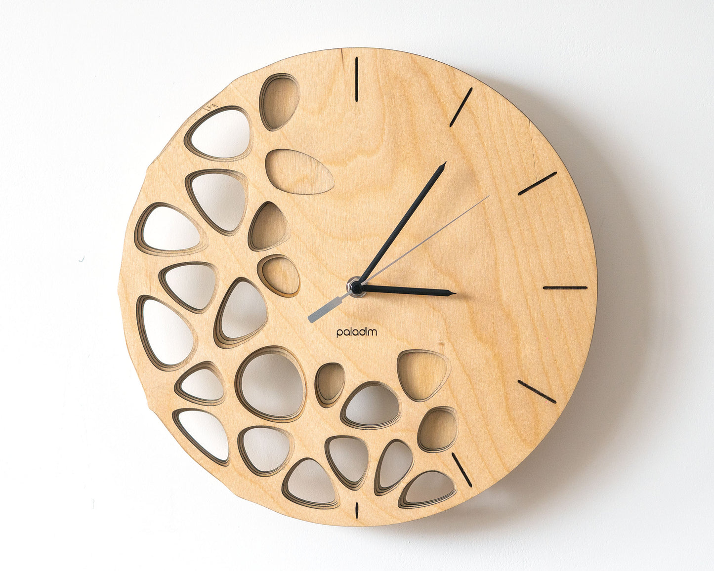 KLETKA Lite wall clock, plywood