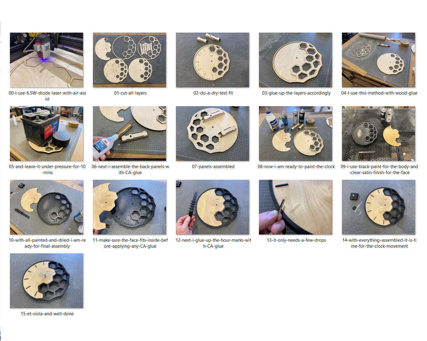 "KLETKA 4.0" Wall Clock DIGITAL DESIGN for Laser Cutting