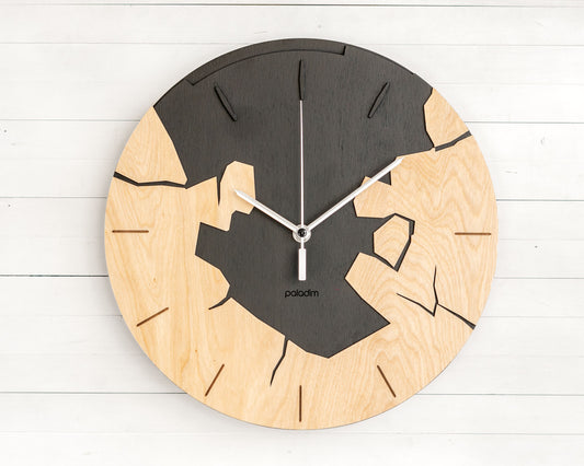 VREME 2.0 Wall Clock, plywood