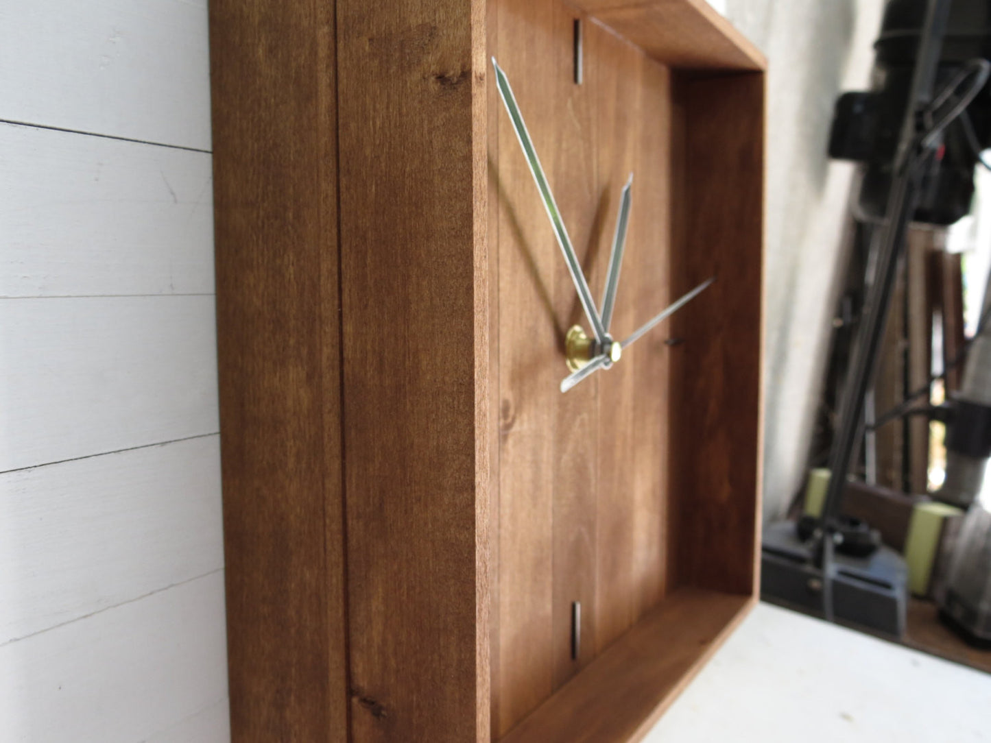 "Praf IV" wall clock 21x21cm (9"x9") - Paladim Handmade