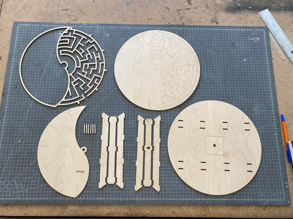 "IZHOD" Wall Clock DIGITAL DESIGN for Laser Cutting