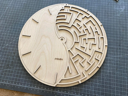 "IZHOD" Wall Clock DIGITAL DESIGN for Laser Cutting