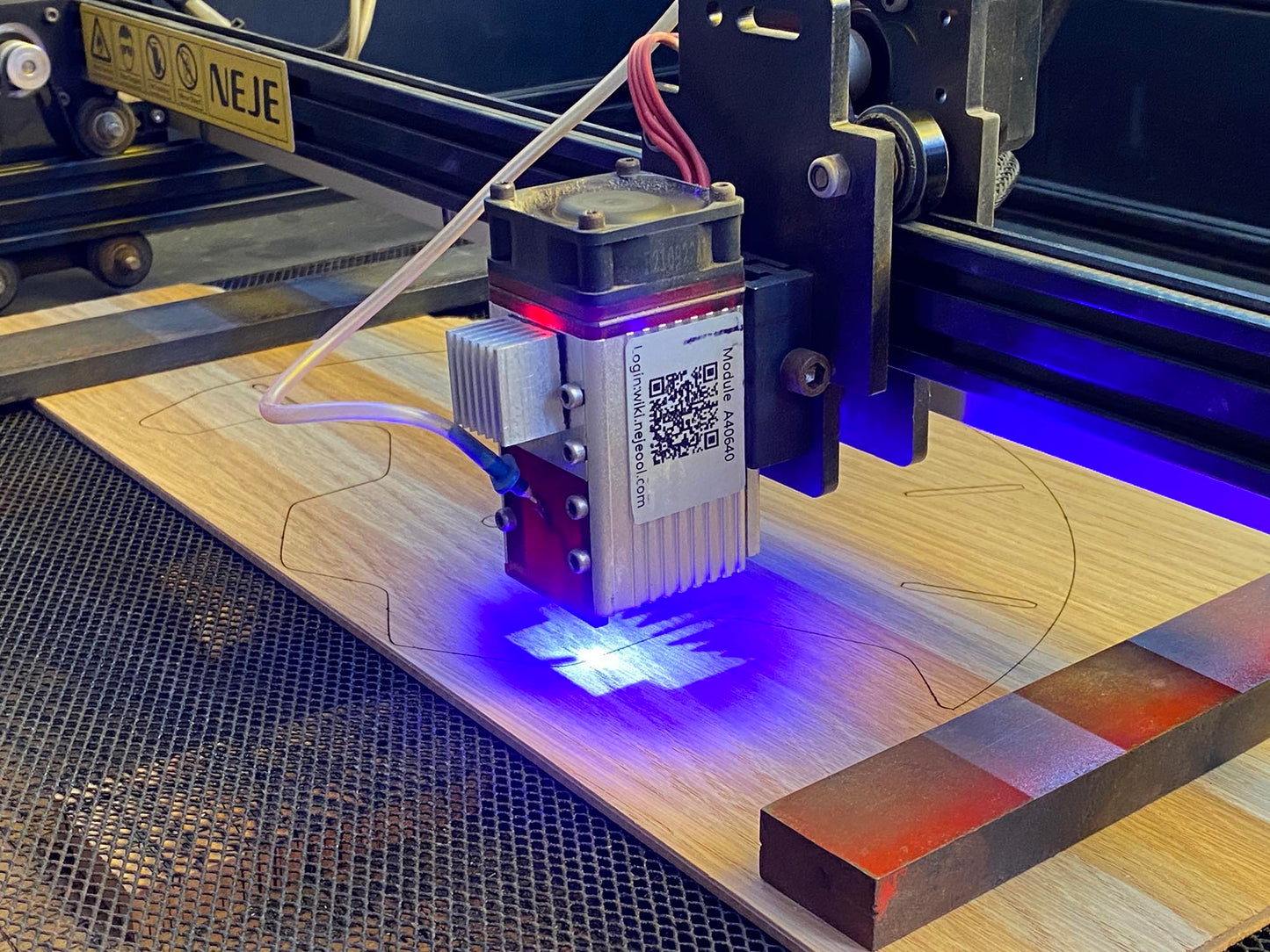 "KLETKA 4.1" STL Wall Clock Hybrid DIGITAL DESIGN for 3D Printing and Laser Cutting