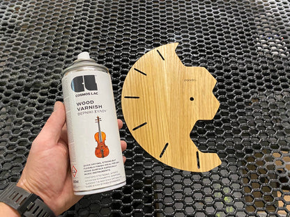 "KLETKA 4.1" STL Wall Clock Hybrid DIGITAL DESIGN for 3D Printing and Laser Cutting