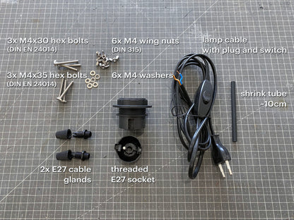 "TRIKRAK" STL Tripod Lamp DIGITAL DESIGN for 3D Printing