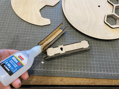 "KLETKA 4.0" Wall Clock DIGITAL DESIGN for Laser Cutting