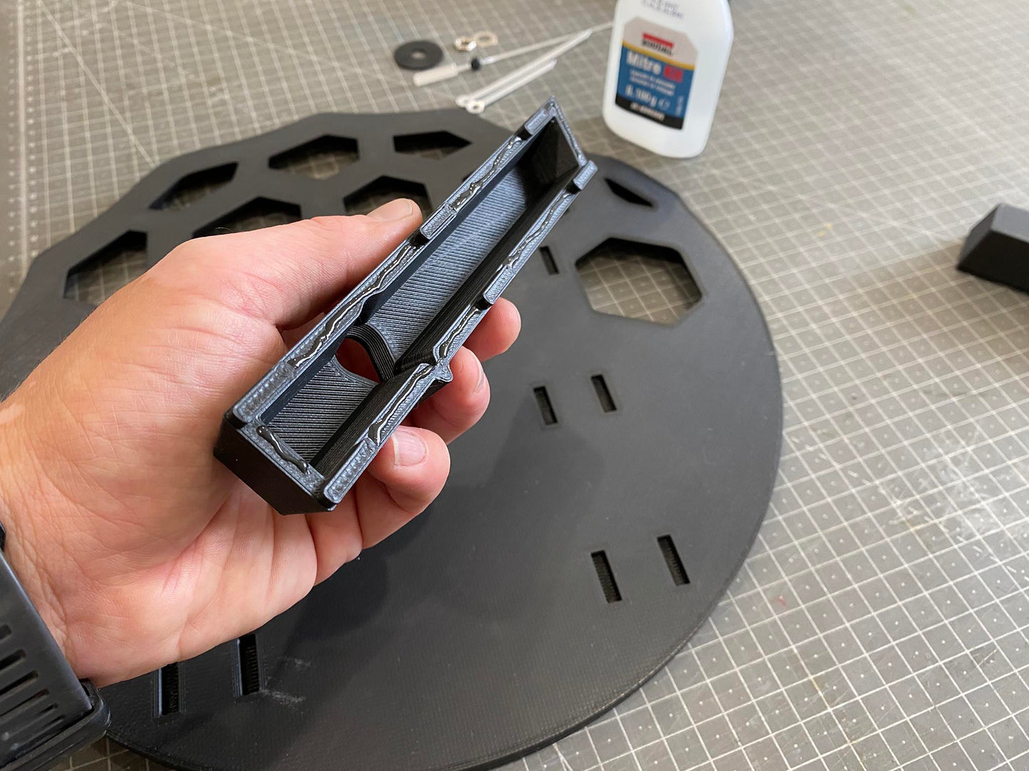 "KLETKA 4.1" STL Wall Clock Hybrid DIGITAL DESIGN for 3D Printing and Laser Cutting