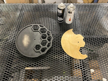 "KLETKA 4.0" Wall Clock DIGITAL DESIGN for Laser Cutting