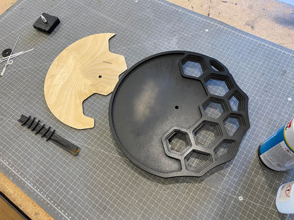 "KLETKA 4.0" Wall Clock DIGITAL DESIGN for Laser Cutting