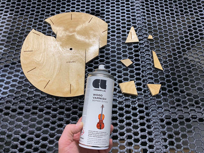 "VREME 6.1" STL Wall Clock HYBRID DIGITAL DESIGN (3D Print + Laser Cut)