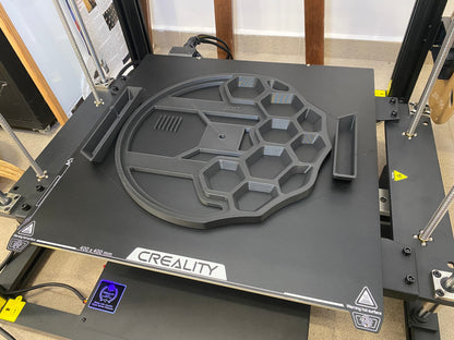 "KLETKA 4.1" STL Wall Clock Hybrid DIGITAL DESIGN for 3D Printing and Laser Cutting