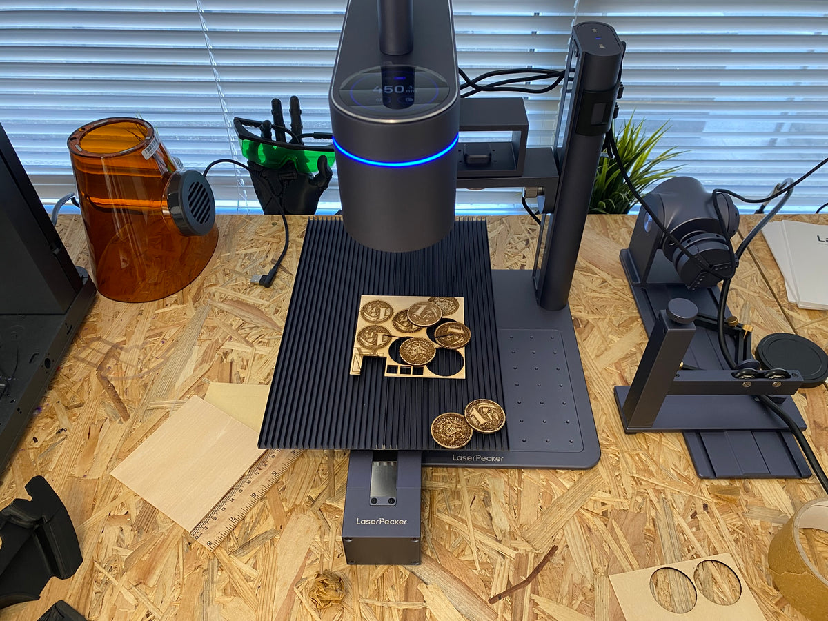 "Baba Yaga" Halloween Coin SVG for Laser Engraving