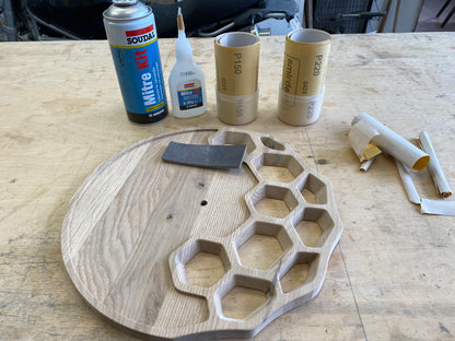 "KLETKA 4.1" Wall Clock DIGITAL DESIGN for CNC Router cutting, F3D, STP, DXF