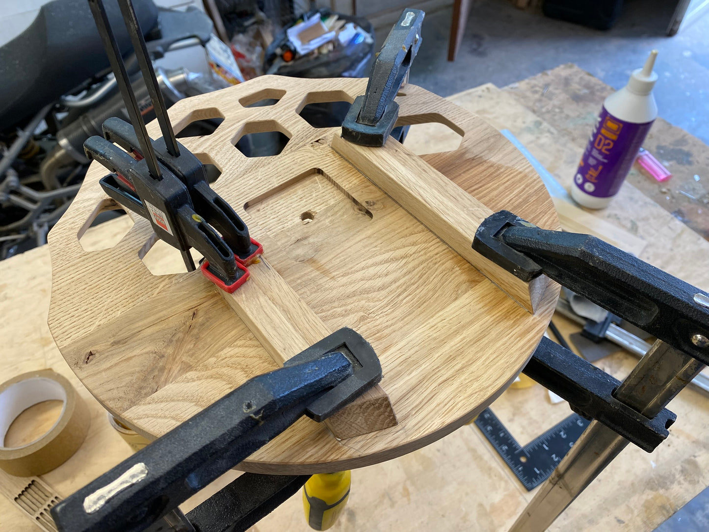 "KLETKA 4.1" Wall Clock DIGITAL DESIGN for CNC Router cutting, F3D, STP, DXF