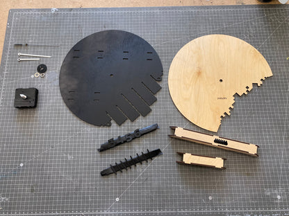 "CHAST" Wall Clock DIGITAL DESIGN for Laser Cutting