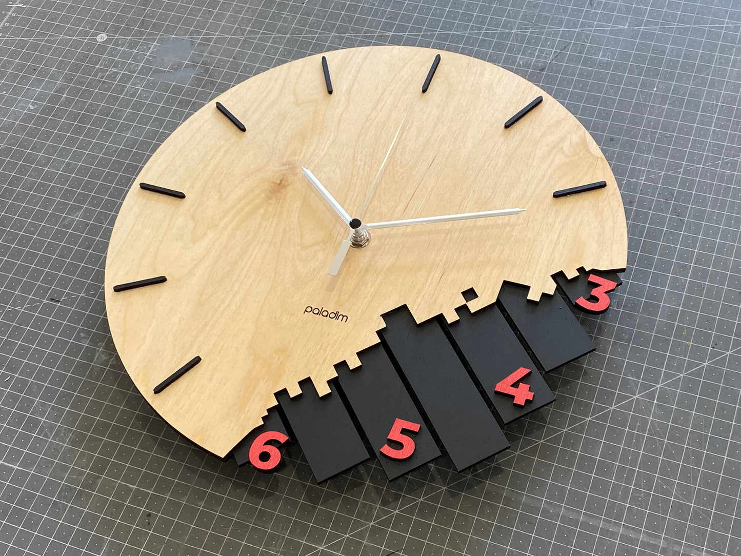 "CHAST" Wall Clock DIGITAL DESIGN for Laser Cutting
