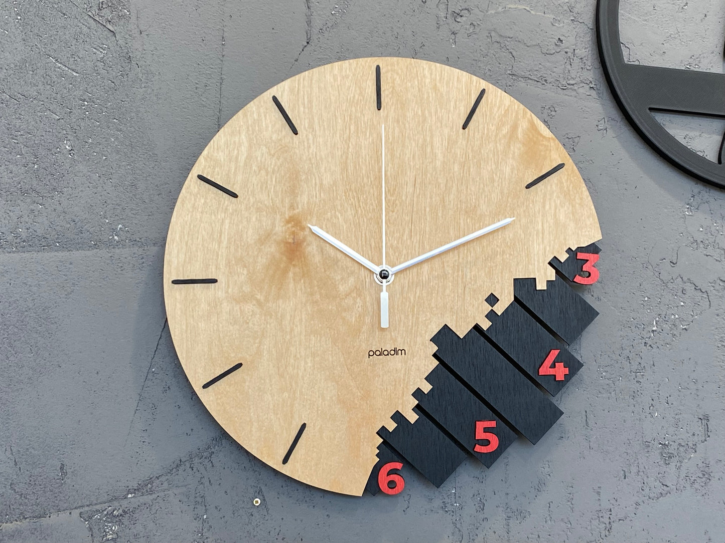 "CHAST" Wall Clock DIGITAL DESIGN for Laser Cutting