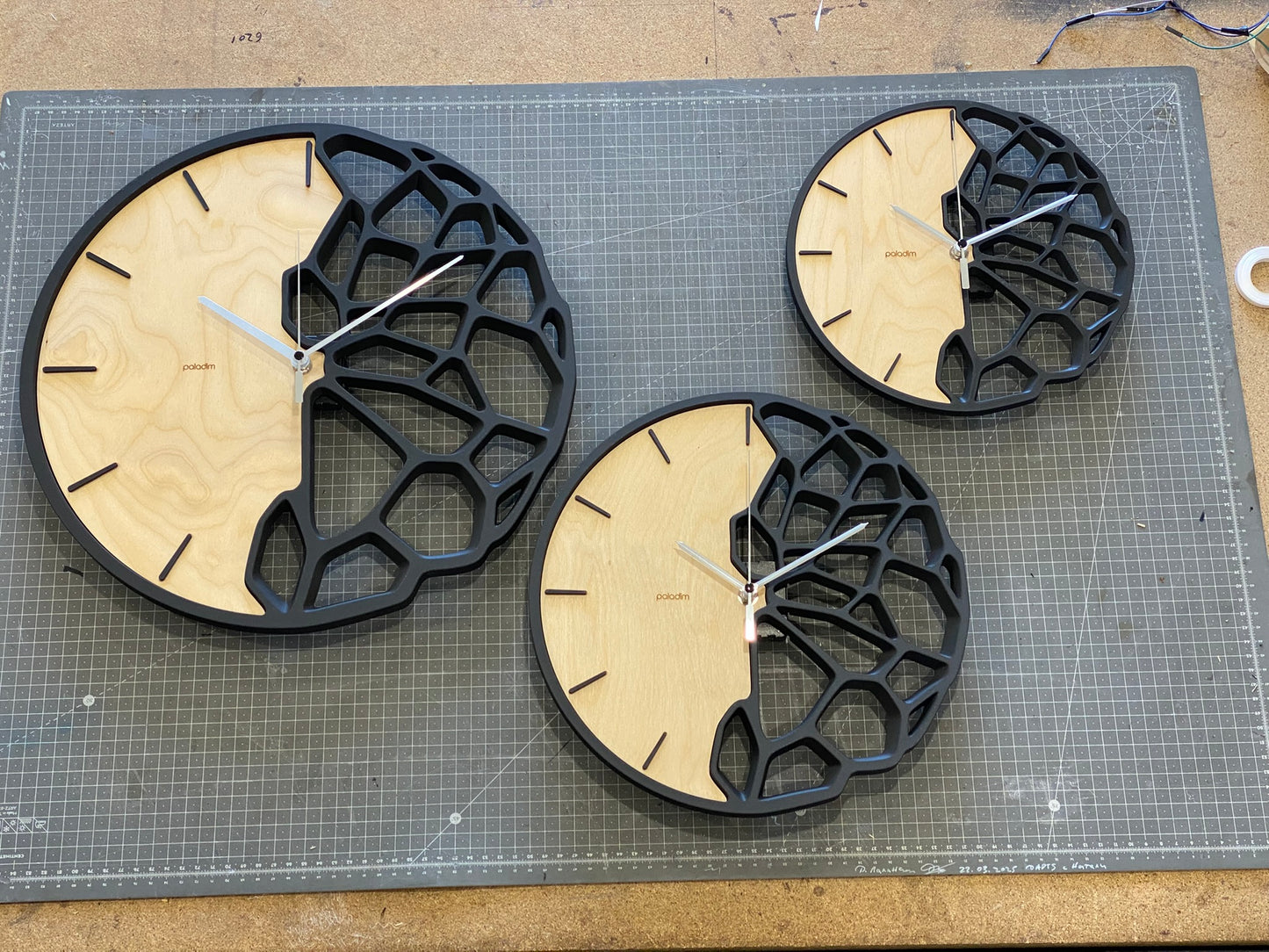 "KLETKA 3.1" STL Wall Clock Hybrid DIGITAL DESIGN for 3D Printing