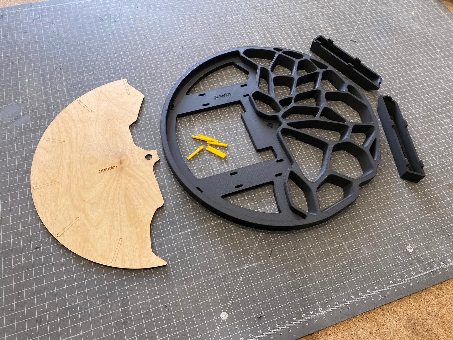 "KLETKA 3.1" STL Wall Clock Hybrid DIGITAL DESIGN for 3D Printing