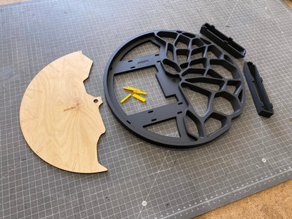 "KLETKA 3.1" STL Wall Clock Hybrid DIGITAL DESIGN for 3D Printing