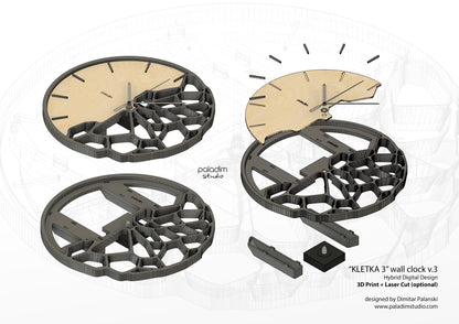 "KLETKA 3" Maker Bundle DIGITAL DESIGN - Laser, STL & CNC Files
