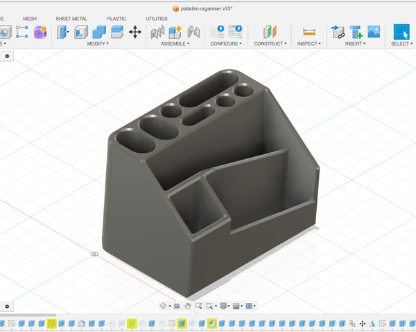 "KUTUK" Desk Organiser DIGITAL DESIGN for 3D Printing STL