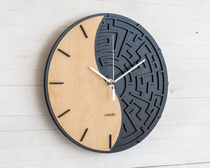 "IZHOD" Wall Clock DIGITAL DESIGN for Laser Cutting