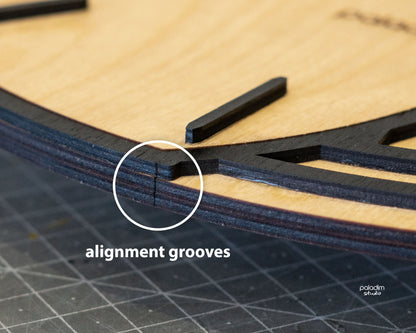 "IZHOD" Wall Clock DIGITAL DESIGN for Laser Cutting