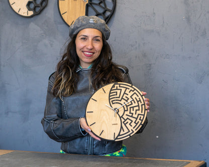 "IZHOD" Wall Clock DIGITAL DESIGN for Laser Cutting