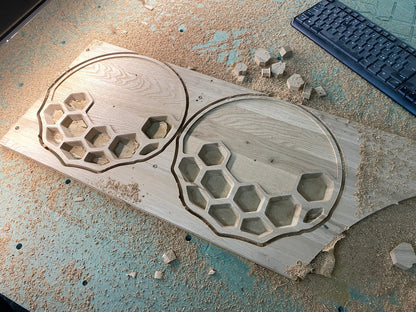 "KLETKA 4.1" Wall Clock DIGITAL DESIGN for CNC Router cutting, F3D, STP, DXF