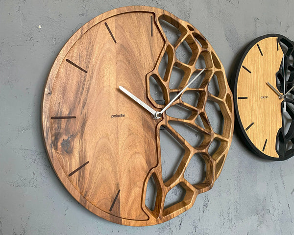 "KLETKA 3.1" Wall Clock DIGITAL DESIGN for CNC Router cutting, F3D, STL, DXF