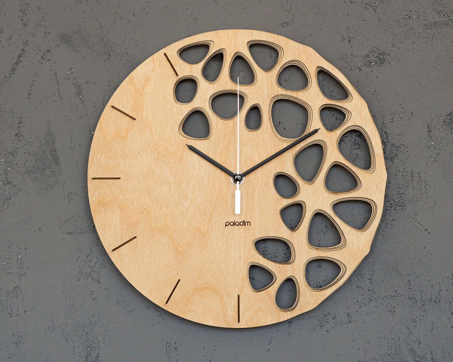KLETKA Lite, laser cut wall clock
