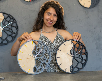 "KLETKA 3.1" STL Wall Clock Hybrid DIGITAL DESIGN for 3D Printing