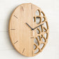 KLETKA topology wall clock, oak