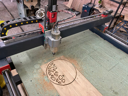 "KLETKA" Wall Clock DIGITAL DESIGN for CNC Router cutting, STP, DXF, F3D