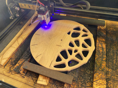 "KLETKA" Wall Clock DIGITAL DESIGN for CNC Router cutting, STP, DXF, F3D
