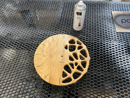 "KLETKA" Wall Clock DIGITAL DESIGN for CNC Router cutting, STP, DXF, F3D