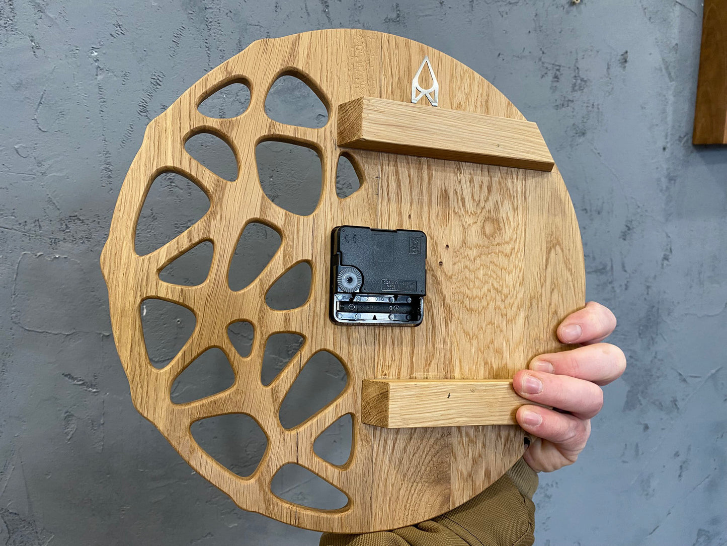 "KLETKA" Wall Clock DIGITAL DESIGN for CNC Router cutting, STP, DXF, F3D