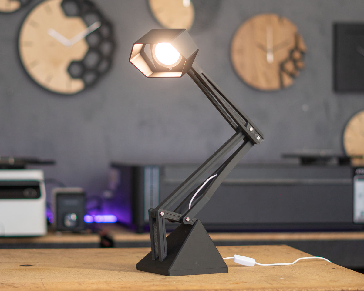 "MASHINA" Articulated Desk Lamp DIGITAL DESIGN for 3D Printing, STL