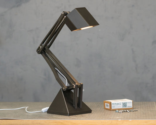 "MASHINA" Articulated Desk Lamp, 3D Printed