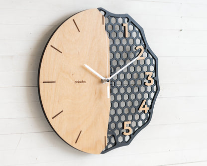 "MIXOR 2" Wall Clock DIGITAL DESIGN for Laser Cutting