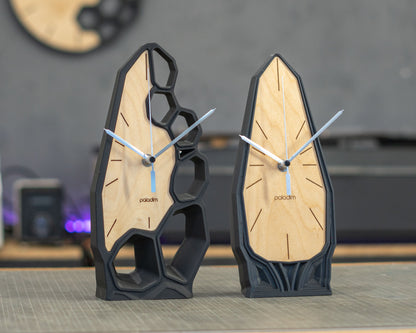 "OBELISK" STL Desk Clock Hybrid DIGITAL DESIGN for 3D Printing and Laser Cutting
