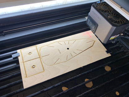 "OBELISK" STL Desk Clock Hybrid DIGITAL DESIGN for 3D Printing and Laser Cutting