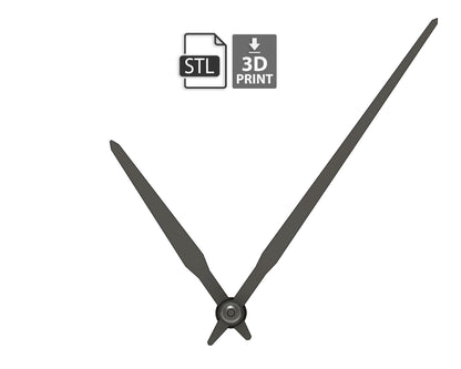 Paladim Clock Hands for 3D Printing, STL