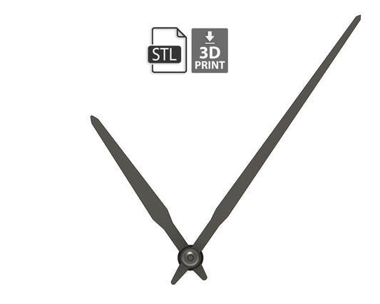 Paladim Clock Hands for 3D Printing, STL