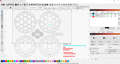 "PITA" Wall Clock DIGITAL DESIGN for Laser Cutting