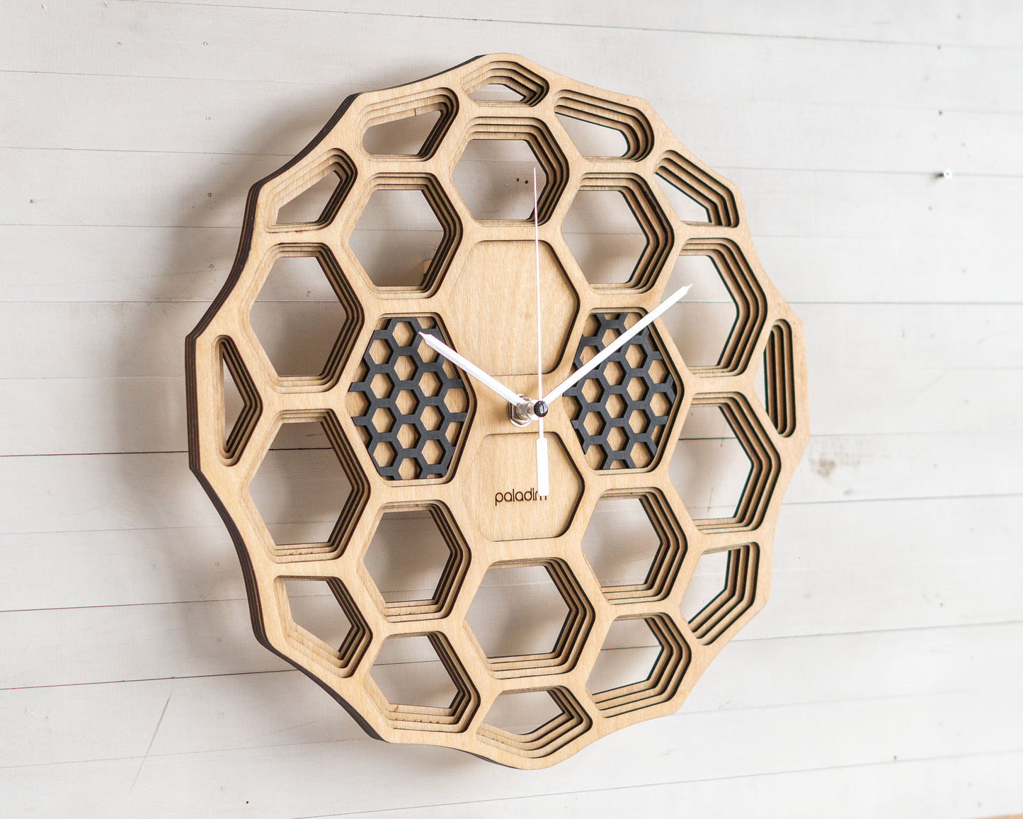 PITA Wall Clock, plywood