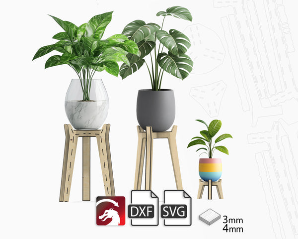 Plant Stands DIGITAL DESIGN for Laser Cutting