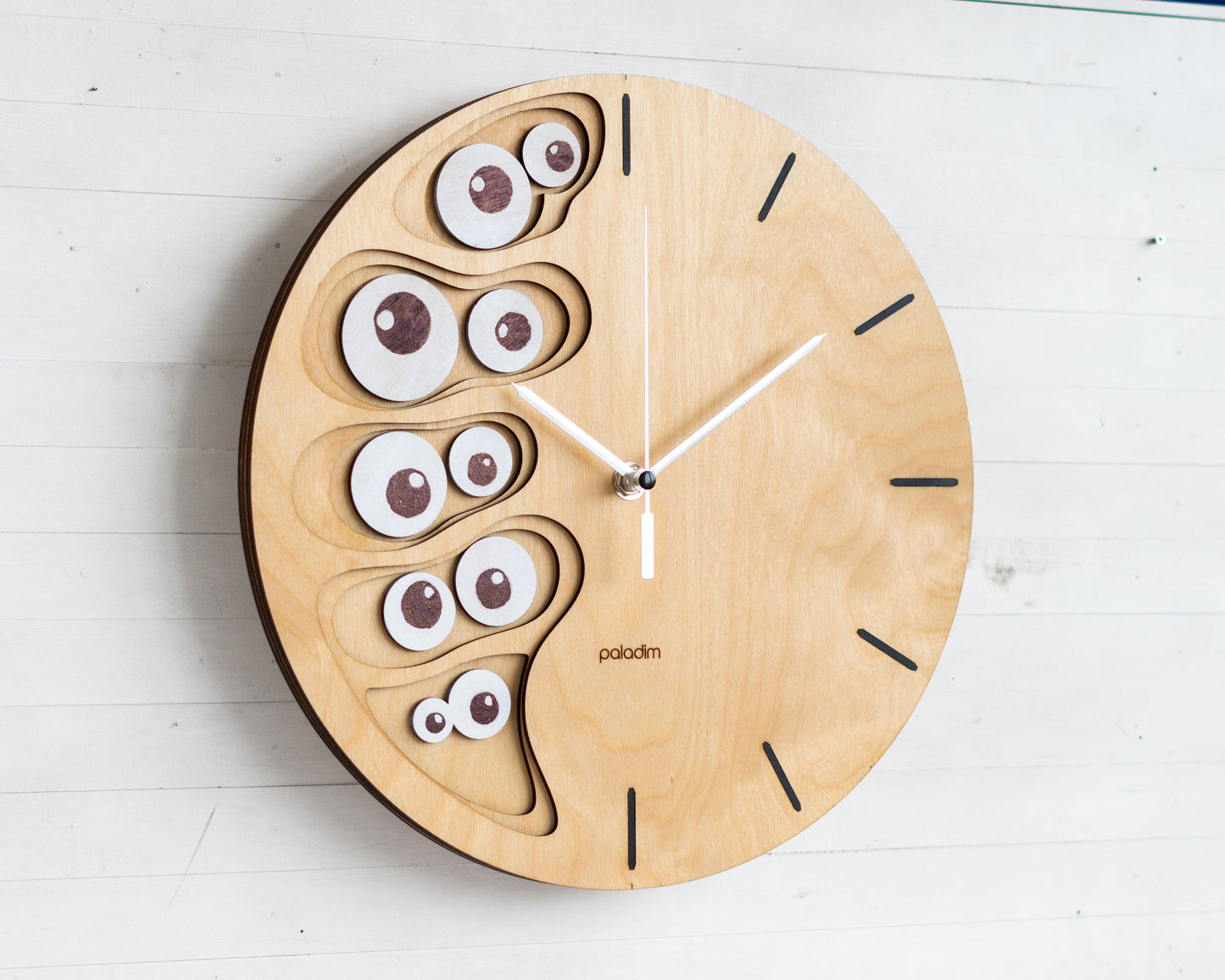 "POGLED" Wall Clock DIGITAL DESIGN for Laser Cutting
