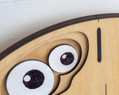 "POGLED" Wall Clock DIGITAL DESIGN for Laser Cutting